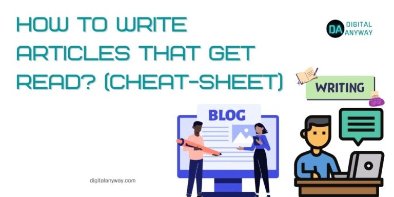 How To Write Articles That Get Read? (Cheat-Sheet) 1 - Trectoid How to write readable contnet - Trectoid